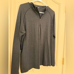 Lululemon Men’s Metal Vent Tech Half Zip Hoodie | Black | Size S